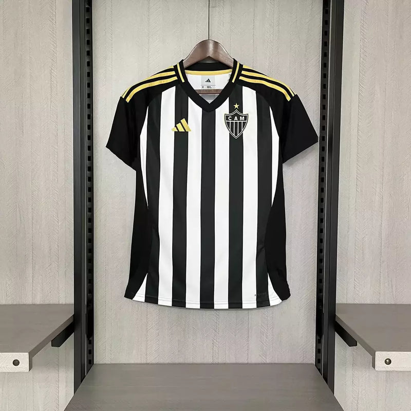 Camisa Atlético Mineiro I 25/26 - Torcedor Adidas Masculina - Preta e branca