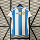 Camisa Seleção da Argentina Home 24/25 Patch campeão - Torcedor Adidas Masculina - Azul e branca