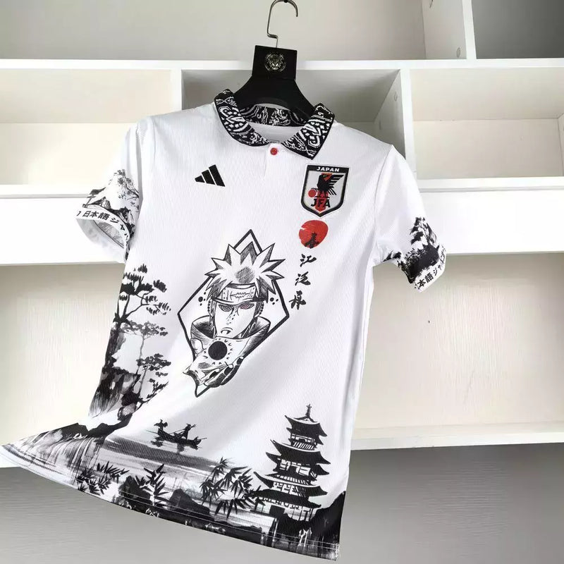 Camisa Seleção do Japão Edição Naruto 2024 - Torcedor Masculino - Branco