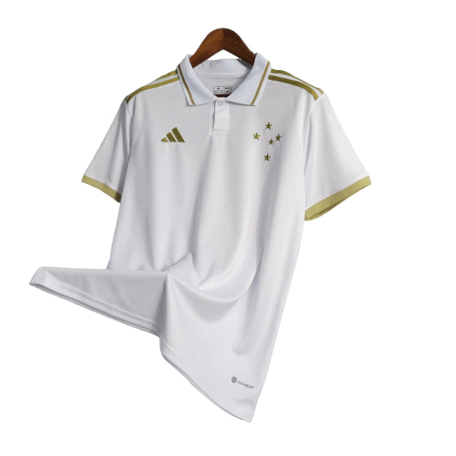 Camisa Cruzeiro Edição Especial 23/24 Torcedor Masculina - Branca e dourado