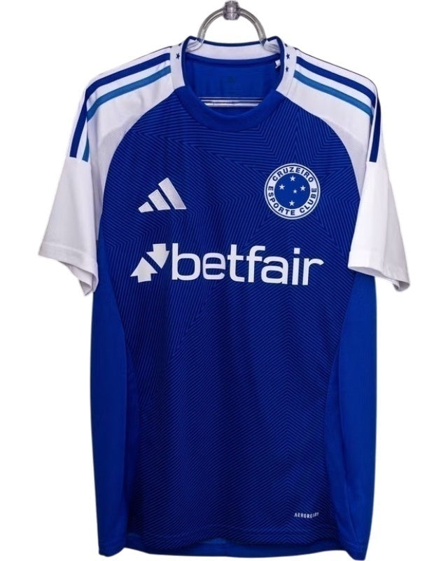 Camisa Cruzeiro Home 25/26 Torcedor Masculina - Patrocínio Betfair